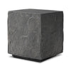 Lucius End Table In Smooth Black Concrete