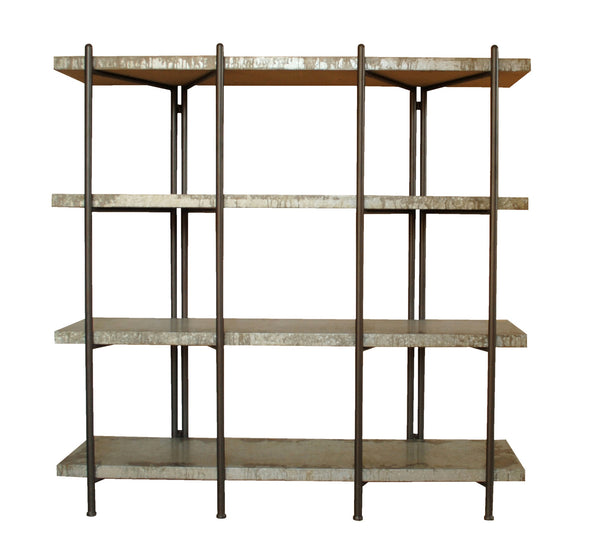 Wooden & Iron Shelf Unit Kd