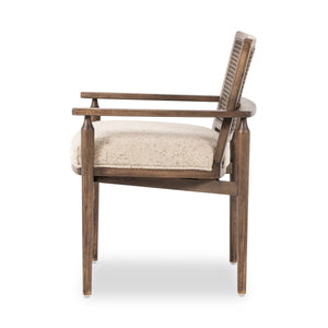 Xavier Dining Armchair In Hasselt Taupe