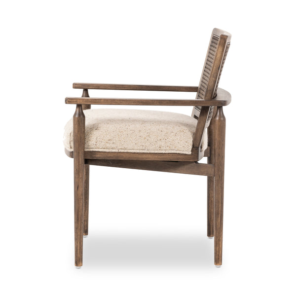 Xavier Dining Armchair In Hasselt Taupe