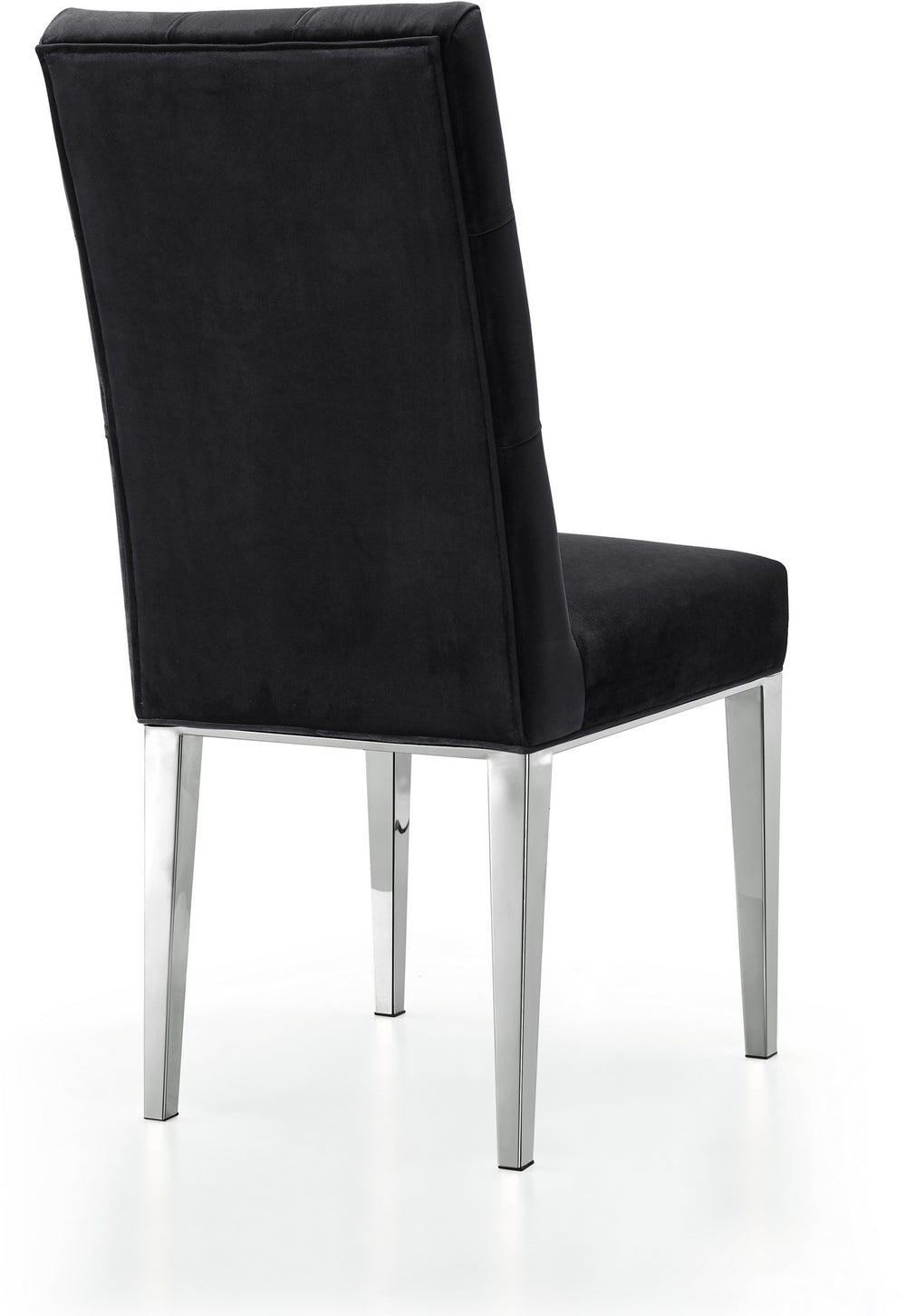 Pauline Dining Chair In Black Velvet