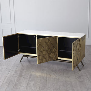 TRIANGLE CABINET-BRASS