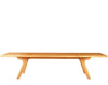 charles bench in natural beechwood and walnut fini