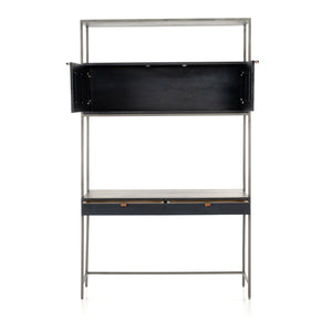 Trey Modular Wall Desk - Black Wash Poplar