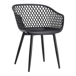 Piazza Outdoor Chair Black - Set of 2
