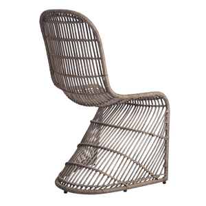 Groovy Rattan Chair In Gray