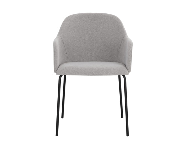 HENSLEY DINING ARMCHAIR - MINA WARM GREY