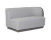 JACLYN MODULAR - RIGHT ARMCHAIR - EGYPT LIGHT GREY / DANNY MEDIUM GREY