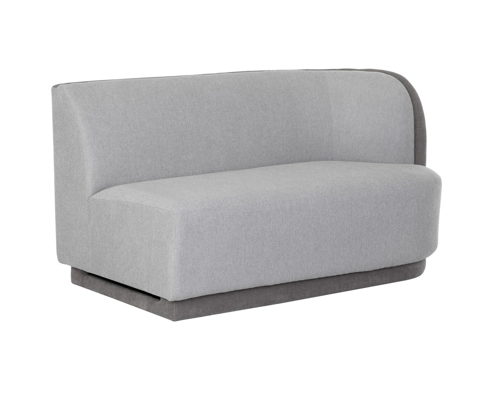 JACLYN MODULAR - RIGHT ARMCHAIR - EGYPT LIGHT GREY / DANNY MEDIUM GREY