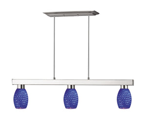 Players 3 Light Billiard Light in Brushed Nickel  Finish