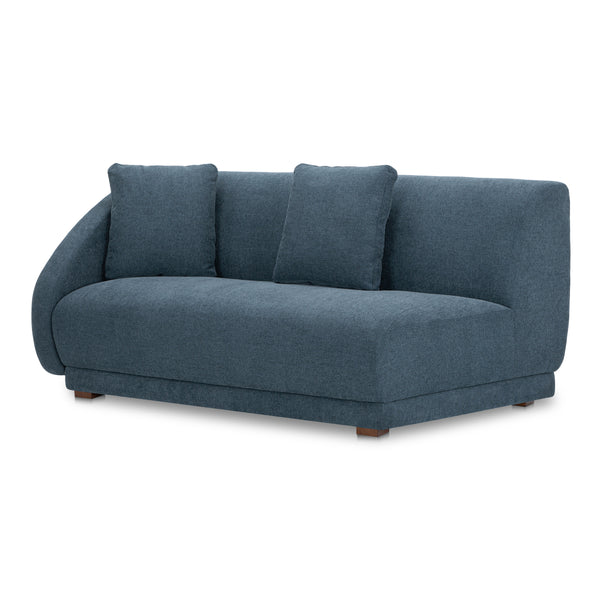 Fraser Left Arm Facing Sofa in Deep Blue