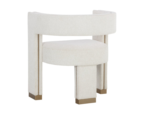 ADAMINA DINING ARMCHAIR - RHEA LIGHT BARLEY