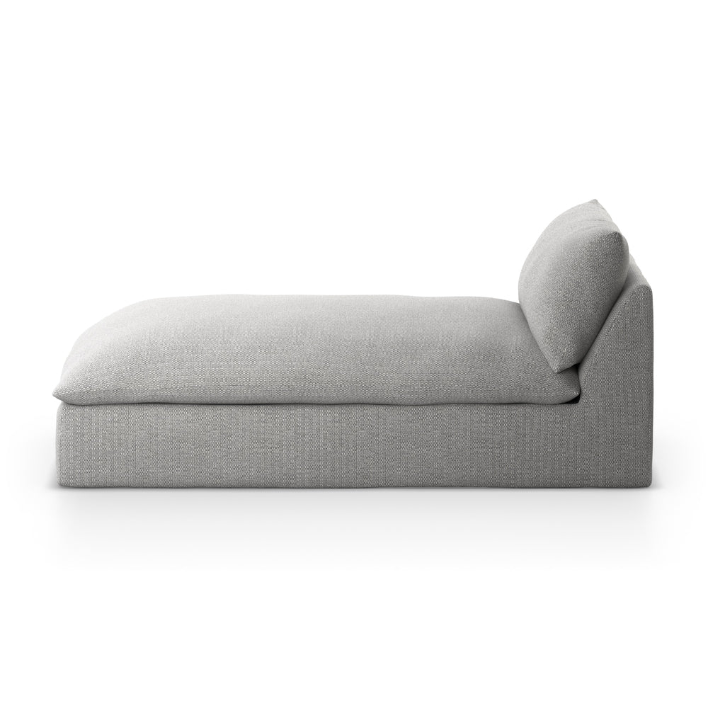 Grant Outdoor Chaise Piece In Faye Ash
