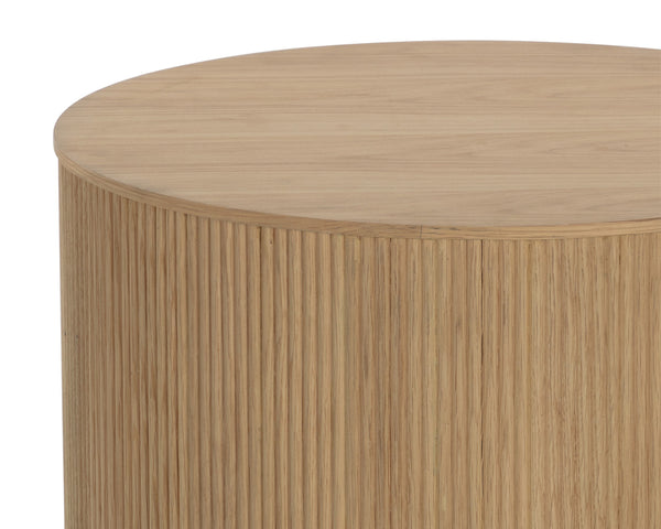 KALLA SIDE TABLE - RUSTIC OAK