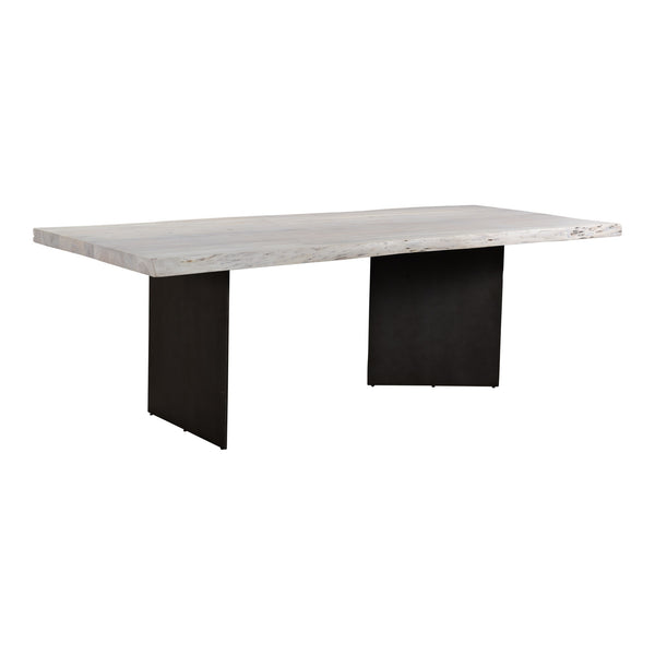 Evans Dining Table in White Acacia Wood
