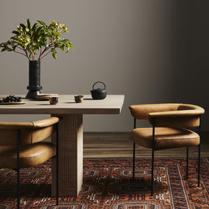 Carrie Dining Chair - Chaps Saddle