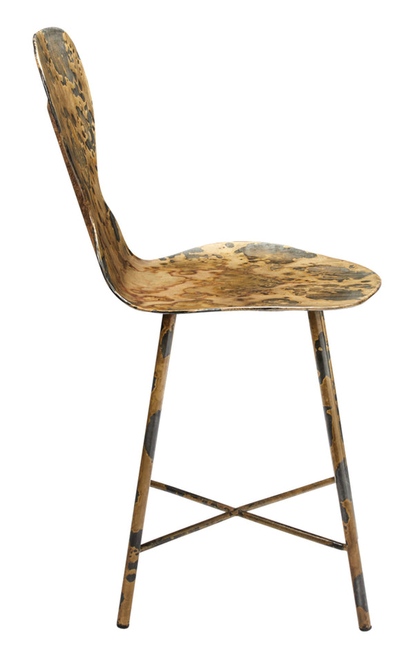 McCallan Metal Chair, Acid Wash Metal