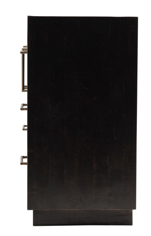 Suki Large Media Console- Burnished Black