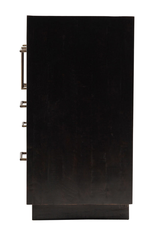 Suki Large Media Console- Burnished Black