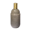 Toba II Tall Brown/Gold Spotted Gourd Style Vase