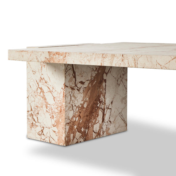 Romano Coffee Table In Desert Taupe Marble