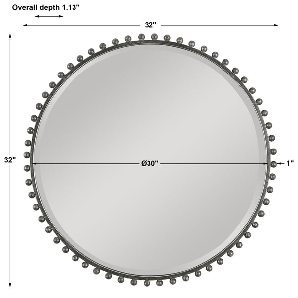 Taza Round Iron Mirror