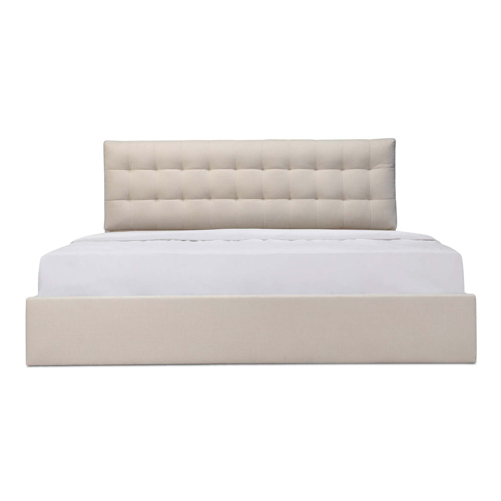 Moe's Sebastion Queen Storage Bed in Beige