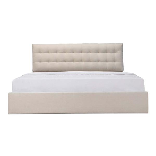 Moe's Sebastion Queen Storage Bed in Beige