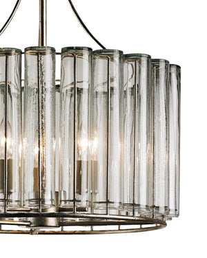 Bevilacqua Small Chandelier In Silver Leaf