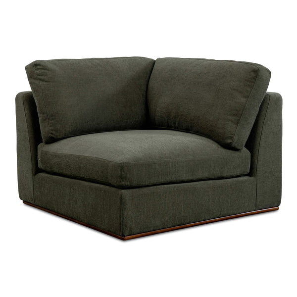 Moe's Rue Corner Chair in Deep Green