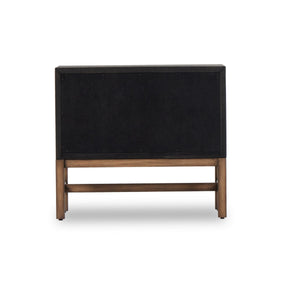 Fiona Nightstand In Black Raffia