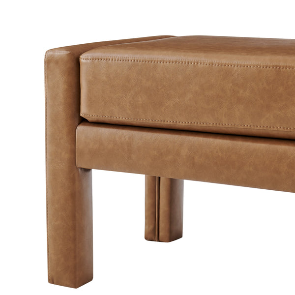 Lucca PU Bench, Vintage Cider