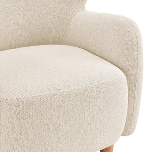 Tiffany KD Boucle Accent Arm Chair, Palladian Beige
