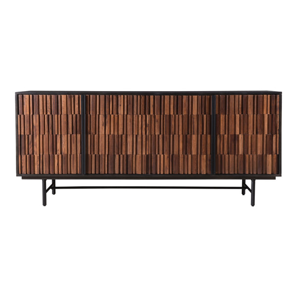 Moe's Jackson Sideboard Black Mango Sheesham