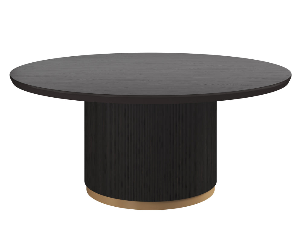 KALLA DINING TABLE - ROUND - CHARCOAL - 68"
