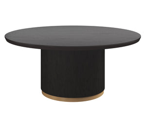 KALLA DINING TABLE - ROUND - CHARCOAL - 68"