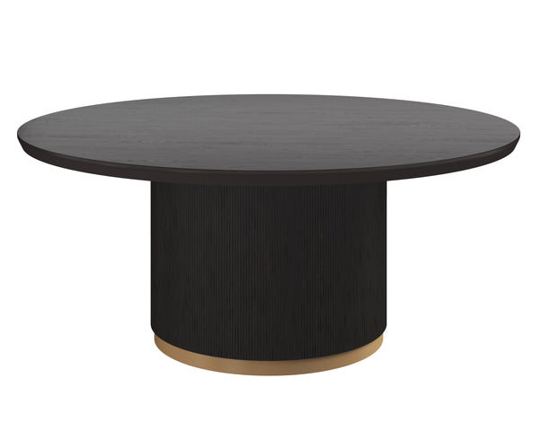 KALLA DINING TABLE - ROUND - CHARCOAL - 68"