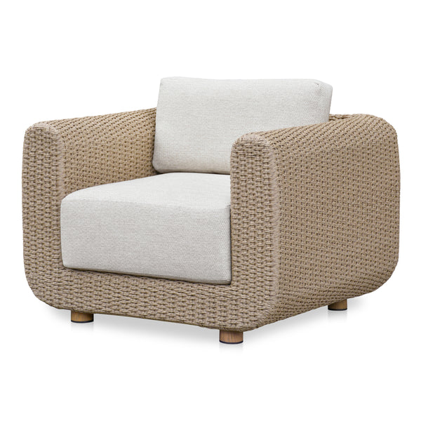 Soma Outdoor Accent Chair with Natural Wicker
