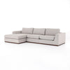 Colt 2 Pc Sectional Laf Chaise in Aldred Silver