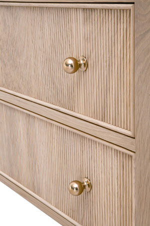 Highland Open Shelf, 2-Drawer Nightstand
