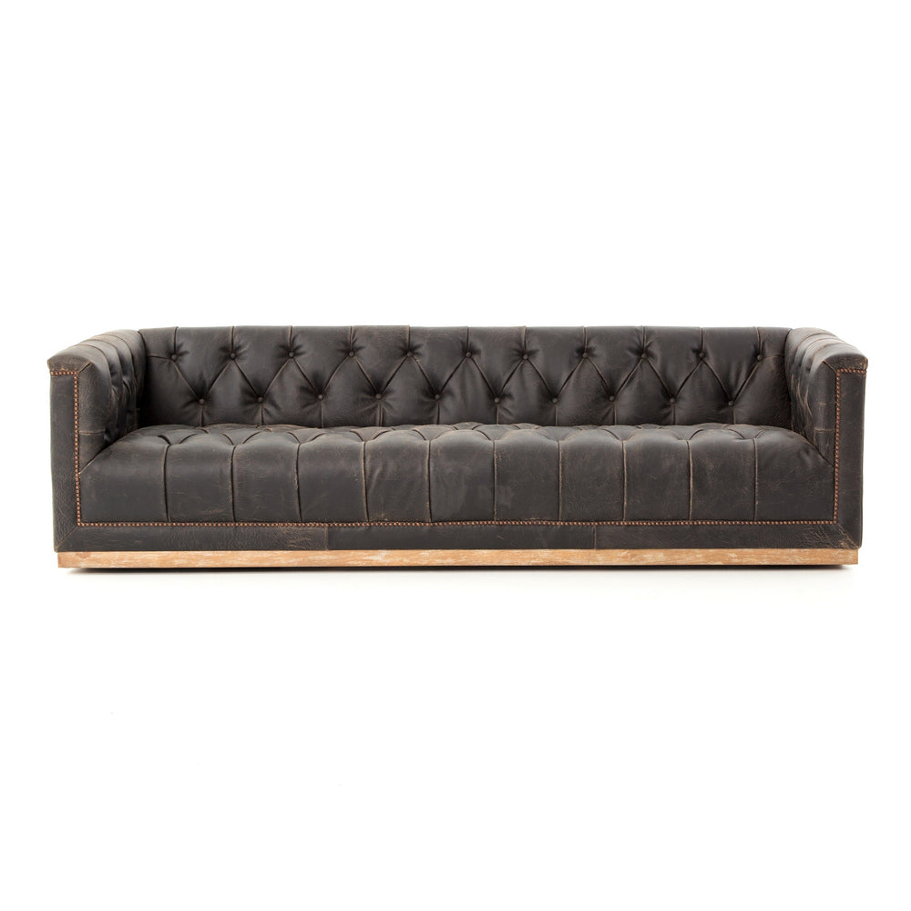 MAXX 95" SOFA IN DESTROYED BLACK