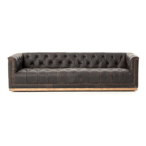 MAXX 95" SOFA IN DESTROYED BLACK
