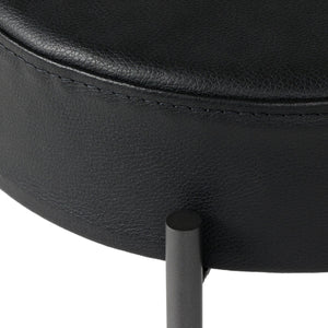 Nocona Bar + Counter Stool - Black Leather