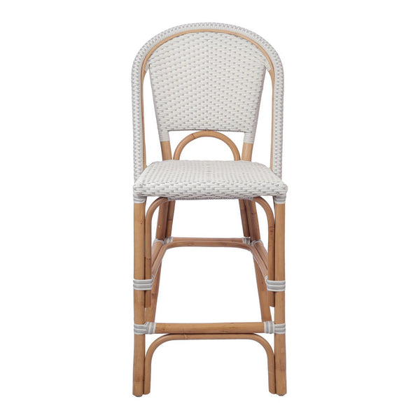 Avignon Paris Bistro Counter Stool In White/ Gray