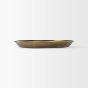 Eagan 20.0L x 20.0W x 1.8H Brass Aluminium Tray Medium