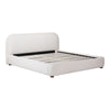 Moe's Colin Queen Bed in Oatmeal Velvet