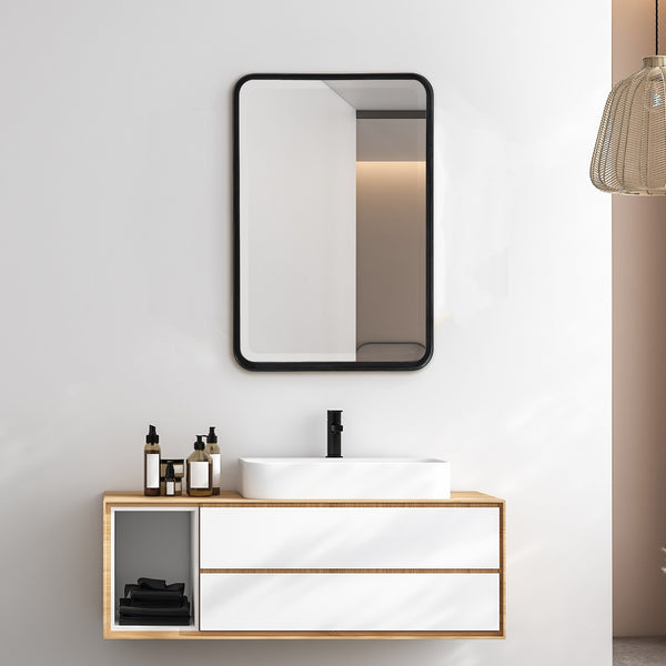 Croften Black Vanity Mirror