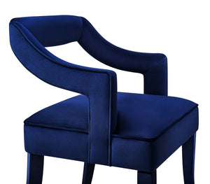 Tiffany Navy Velvet Chair