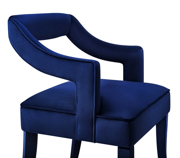 Tiffany Navy Velvet Chair