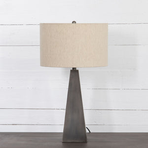 Leander Table Lamp In Pewter